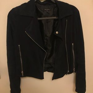 Faux suede black jacket 🖤